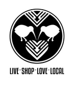 Live love shop local logo to show this is an NZ owned business